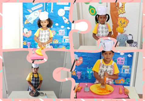 The vegetable grating activity is a fun and engaging way to develop finger dexterity and hand strength.