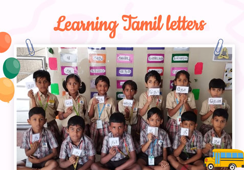 In our Learning Tamil Letters club, students embarked on an exciting journey into the beautiful Tamil script! We made learning fun and interactive, laying a strong foundation for language appreciation.